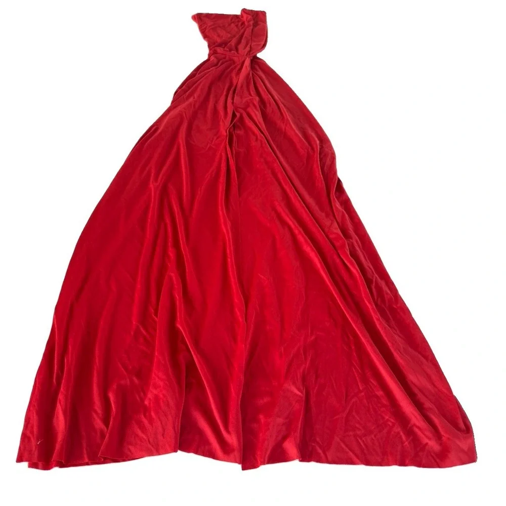 Fun World Red Hooded Robe Costume 4-14 Ritual Cult Masquerade Halloween